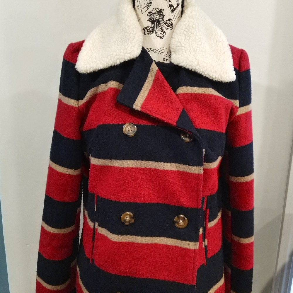 Cozy striped coat